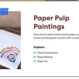 KiwiCo Maker Crate Box  Paper Pulp Paintings Kids Arts and Crafts Kit